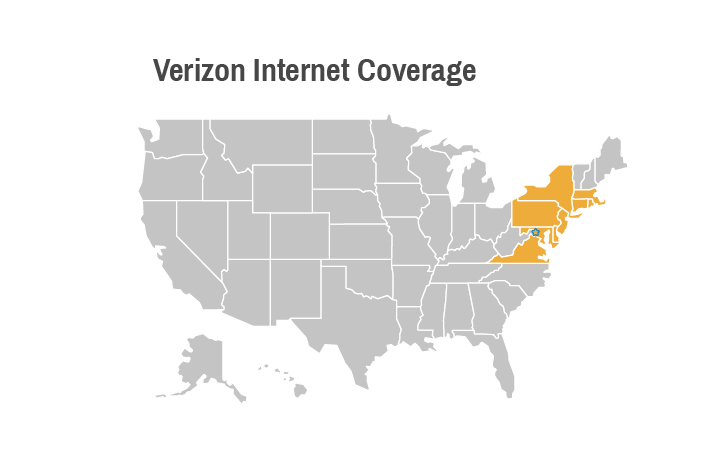 Verizon Internet Coverage Map US